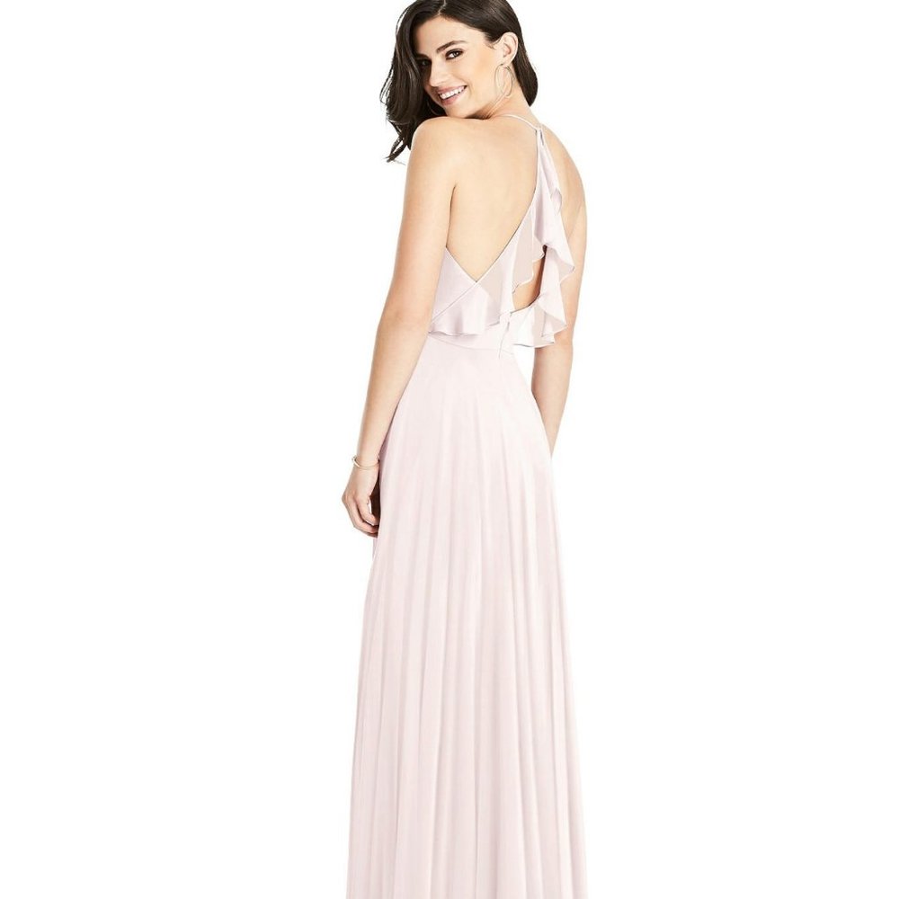 Dessy Collection Blush Bridesmaid Dress